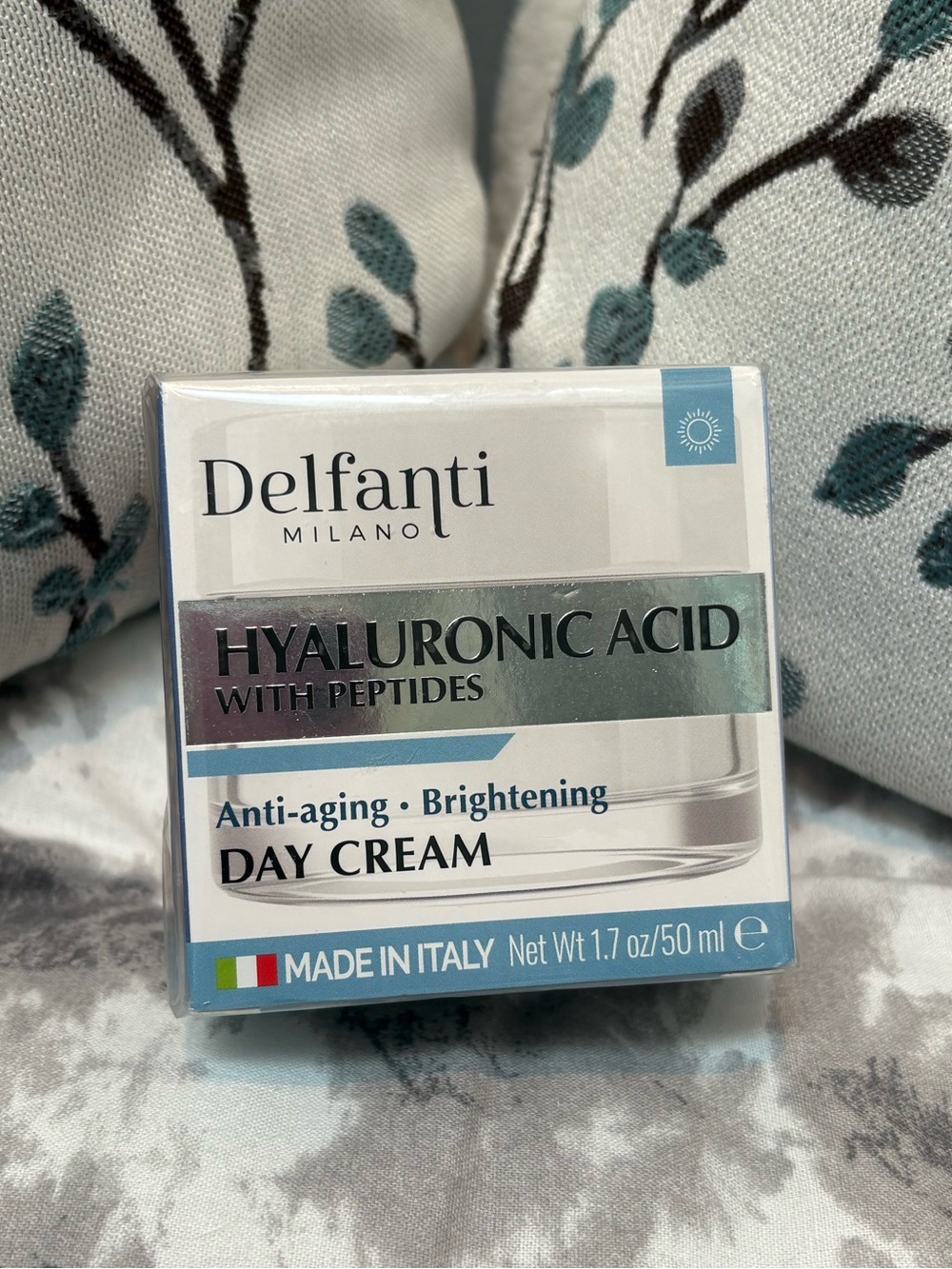 Delfanti Milano Hyaluronic Acid Peptides Anti-Aging Day Cream 1.7 oz NEW